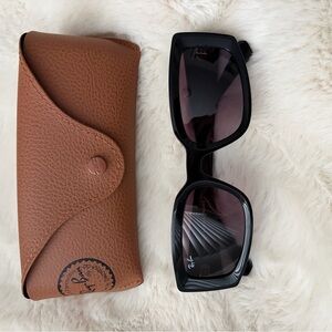 Ray-Ban Kiliane Black Sunglasses with Brown Case